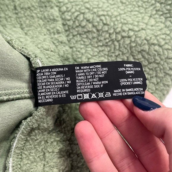 Alphalete King Jogger, Unisex Textured Plush Jogger - sage, S - Picture 5 of 10